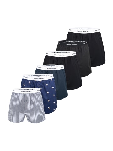 Happy Shorts Boxer Mix in Möwe-Solid Black