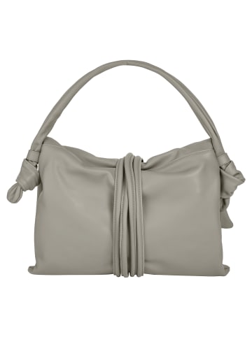 Samantha Look Handtasche echt Leder in grau