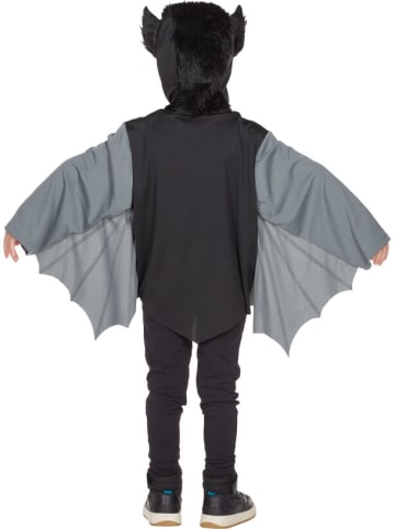 Rubie`s Kostüm Fledermaus, grauen Flügel, Kapuze mit Fledermausohren, Größe 104