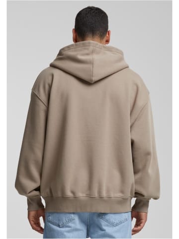 DEF Hoodie "Zip Hoody" in Braun