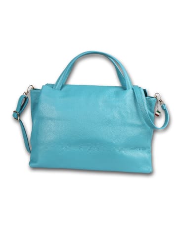 Florence Leder Handtasche Florence Tasche türkis ca. 36cm