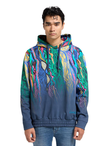 Carlo Colucci Hoodie ohne Reißverschluss Di Tomasso in Navy