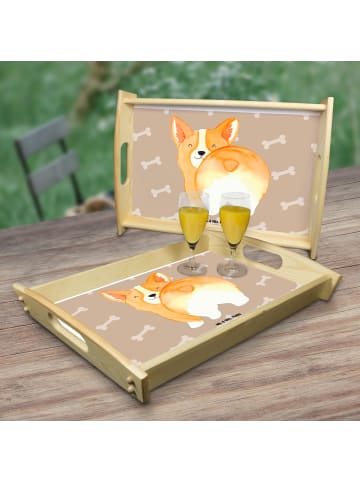 Mr. & Mrs. Panda Serviertablett Corgi Po ohne Spruch in Hundeglück