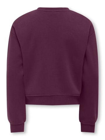 KIDS ONLY Sweatshirt KOGSWEAT LS CREW in mauve wine