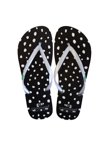 Brasileras Zehentrenner "Printed Topos" in Schwarz