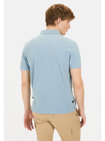 Camel Active Kurzarm Poloshirt aus Baumwolle in Blau