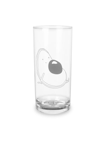 Mr. & Mrs. Panda Wasserglas Avocado Schwangerschaft ohne Spruch in Transparent