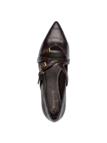 Tamaris Ballerina in MOCCA CROCO