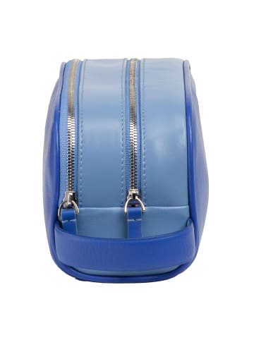DuDu Thani Kosmetiktasche Leder 21 cm in kornblume