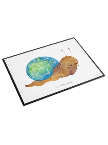 Mr. & Mrs. Panda Schreibunterlage Schnecke Sir ohne Spruch in Weiß