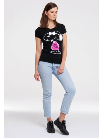 Logoshirt T-Shirt Peanuts - Snoopy - Joe Cool in schwarz