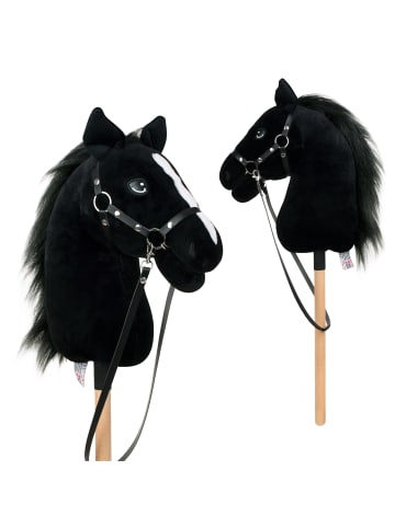 Pink Papaya Hobby Horse " Abraxas - Medium " in black