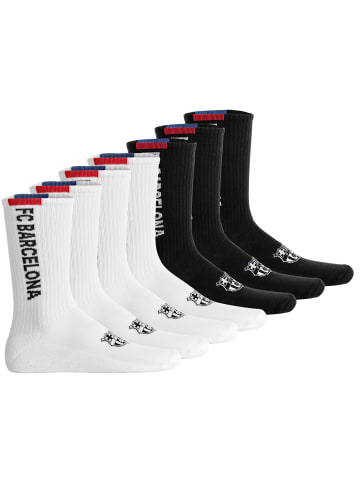 FC Barcelona Socken 7er Pack in Weiß/Schwarz