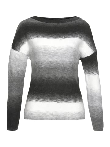 Vivance Strickpullover in schwarz-weiß-grau