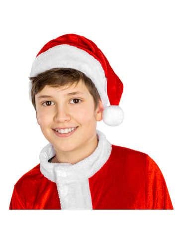 tectake Weihnachtsmann/Nikolaus, Gr. 116 (5-7 Jahre), Gürtel mit Goldschnalle