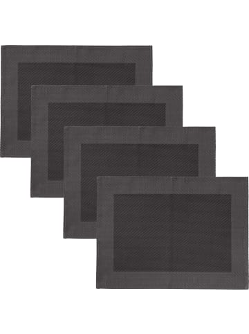 Erwin Müller Tischset 4er-Pack Lissabon in grau