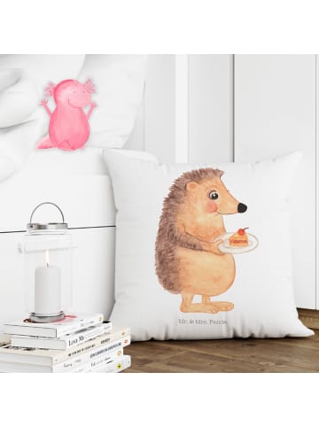 Mr. & Mrs. Panda Dekokissen Igel Kuchenstück ohne Spruch in Weiß