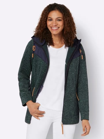 WITT WEIDEN Fleecejacke in apfel-marine-meliert