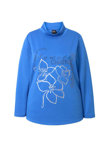 Ulla Popken Sweatshirt in pfauenblau