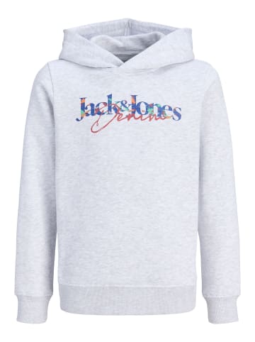JACK & JONES Junior Kapuzenpullover in White Melange
