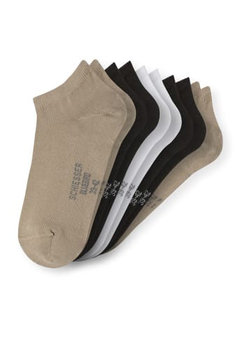 Schiesser Sneakersocken Herrensneaker in weiß, schwarz, beige