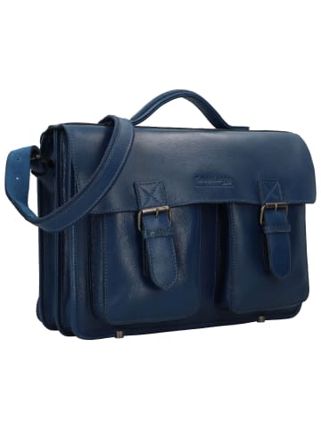Greenland Nature Aktentasche Leder 40 cm navy