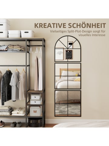 HOMCOM Wandspiegel-60L x 2B x 180H cm-Schwarz