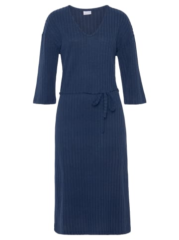 LASCANA Sweatkleid in blau-melange