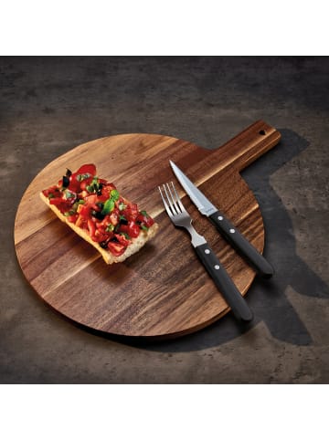 Amefa 6-tlg. Steakgabel Set PIZZA in schwarz