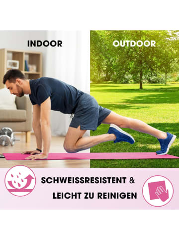 World Fitness Fitnessmatte Yamuna 183x61x1,5cm pink Rosa