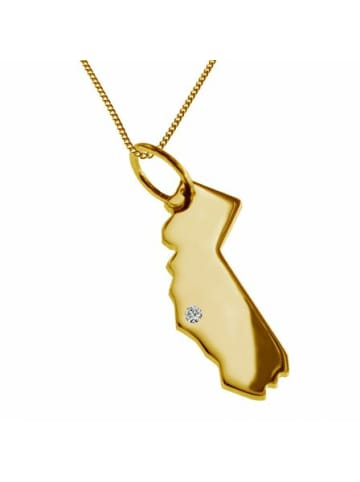 Schmuckador Halskette 50cm Kalifornien in gold