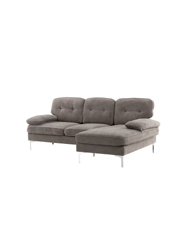 ebuy24 Sofa Remis Dunkel Grau 241 x 118 cm