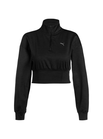 Puma Trainingspullover Fashion Cloudspun in schwarz