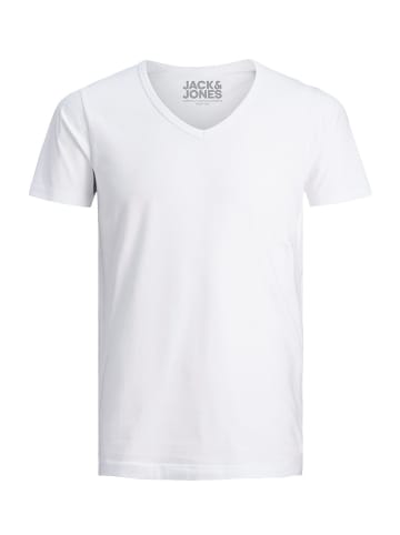 Jack & Jones 3er-Set  T-Shirt in Schwarz/schwarz/weiß