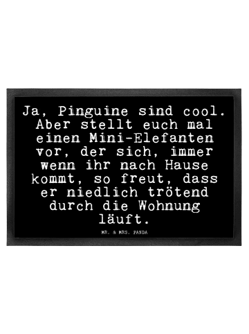 Mr. & Mrs. Panda Schmutzfänger Ja, Pinguine sind cool.... mit Sp... in Schwarz