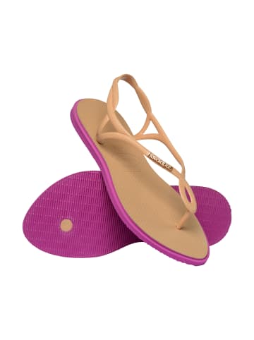 Havaianas Luna Point Sandalen zum Reinschlüpfen Gold