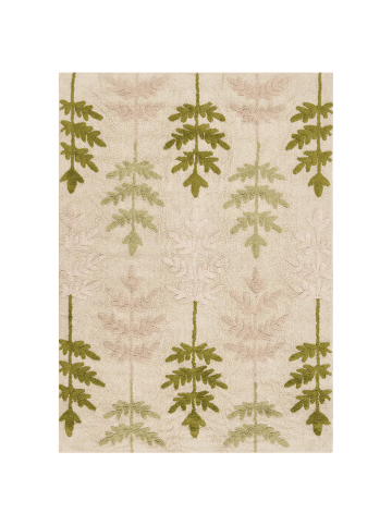 Beliani Kinderteppich DARMA in Beige/Grün/Rosa - (W) 140 x (L) 200 cm