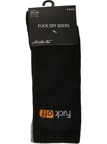 Mister Tee Socken in black/white lightgrey