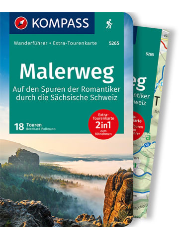 Kompass-Karten KOMPASS Wanderführer Malerweg - Auf den Spuren der Romantiker durch die...