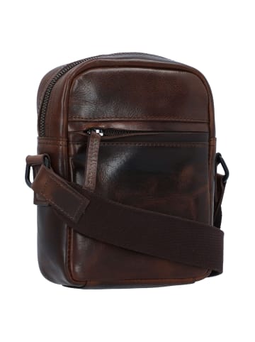 Greenburry Newport Mini Bag Umhängetasche Leder 18 cm in coffee
