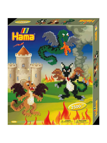 Hama Geschenkpackung Drachen Midi-Bügelperlen in bunt