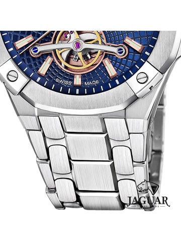 Jaguar Analog-Armbanduhr Jaguar Balancier silber groß (ca. 44mm)
