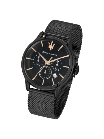 Maserati Chronograph-Armbanduhr Maserati Epoca in schwarz groß (ca. 48x42mm)