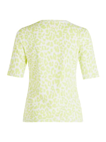 Betty Barclay Basic Shirt mit Rippenstruktur in Cream/Green