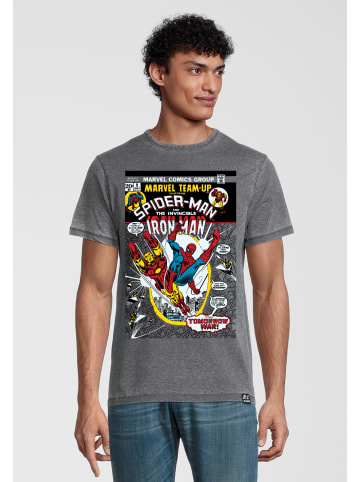 Re:Covered T-Shirt Marvel Team Up in Charcoal