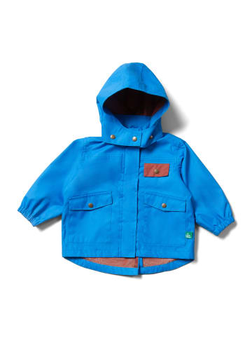Little Green Radicals Recycled Waterproof Parka Coat in Blue