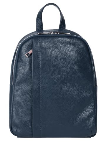 Samantha Look Rucksack echt Leder in blau