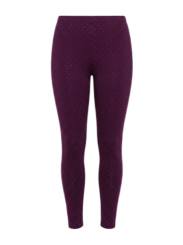Leggings in traubenrot