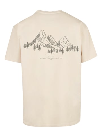 F4NT4STIC T-Shirt Mountain Berge Urlaub Winter Schnee Ski in sand