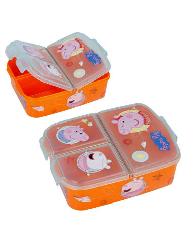 Peppa Pig Brotdose Peppa Pig | 3 Fächer | Peppa Wutz | Lunch to Go | Vesper Dose